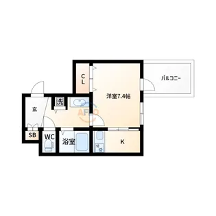 スワンズシティ大阪WEST【9階】の間取り