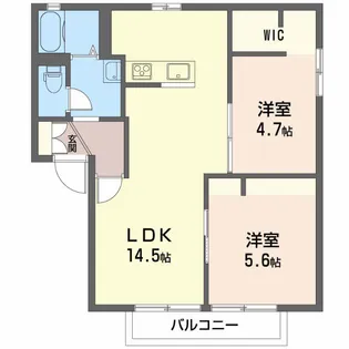 セントフォーレス B【2階】の間取り