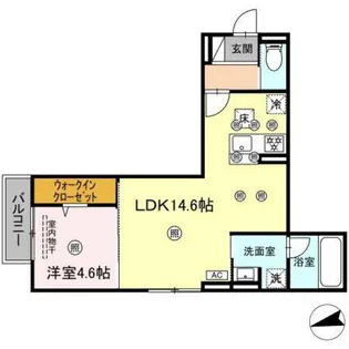 エルバ庚午【1階】の間取り