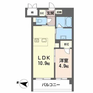 シャーメゾンステージ碧・慶万町【4階】の間取り