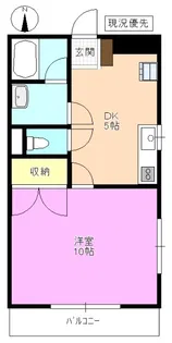 スクウェアハイツ【2階】の間取り