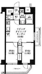 ルフレプレミアム日暮里【3階】の間取り