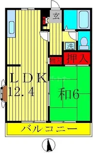 ペアーヒルズF【2階】の間取り