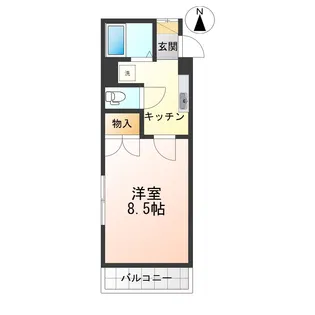 カリオン【1階】の間取り