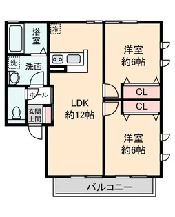 ルミエール湘南II【2階】の間取り
