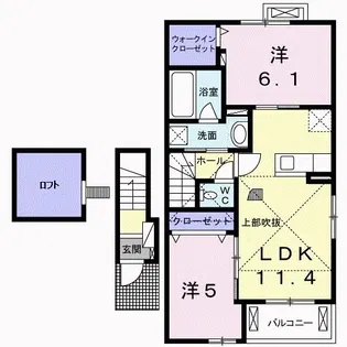 ウーノ【2階】の間取り