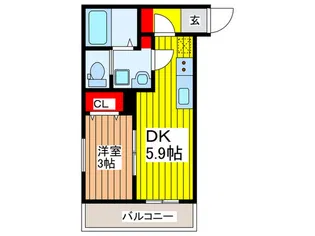 メッツァネスト【2階】の間取り
