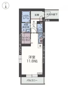 クレール伏見【2階】の間取り