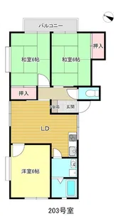 メゾン早川I【1階】の間取り