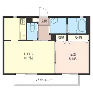グリーンドバシ【2階】の間取り
