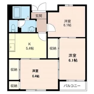 ホワイトヒルズ【1階】の間取り