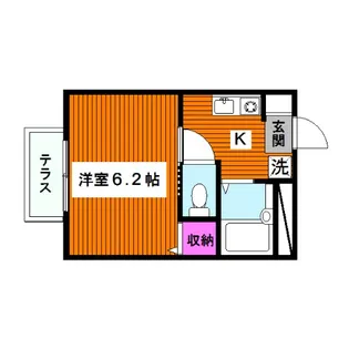東京都目黒区下目黒3【アパート】の間取り