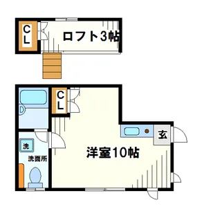 東京都世田谷区祖師谷6【アパート】の間取り