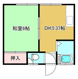 コーポ理久【1階】の間取り