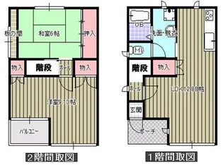 テラスハウス宮千代の間取り