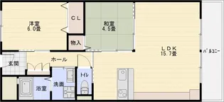 第5コーポ平野【4階】の間取り
