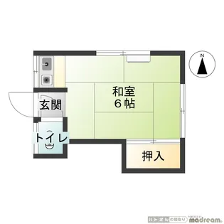 東京都足立区足立4【アパート】の間取り