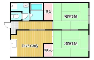 山路東陽ハイツ【2階】の間取り