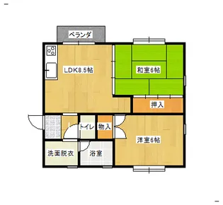 ウィズタウン【2階】の間取り