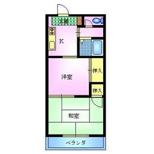 コーポ サンライズ【2階】の間取り
