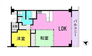 兵庫県芦屋市茶屋之町【マンション】の間取り