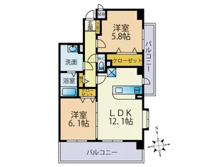Sun Flower【4階】の間取り