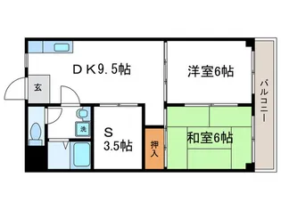 セジュールGAIA【2階】の間取り