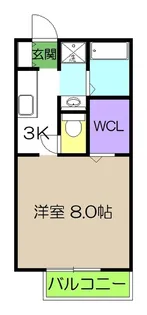 IVY COURT A棟【1階】の間取り