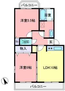 プライマリーコート【1階】の間取り