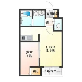H-maison住之江III【1階】の間取り