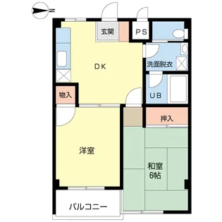 松丸ハイツII【3階】の間取り