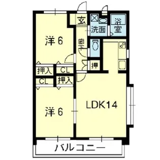 アベニュー山室【3階】の間取り