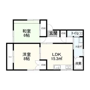 ウエストハイム【1階】の間取り