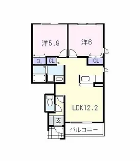 Laurel F.A【1階】の間取り