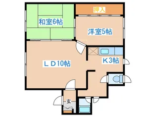 ひまわりハイツ【2階】の間取り
