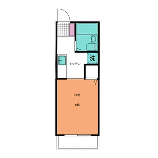 ユーコーポA棟【2階】の間取り