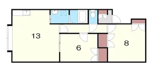 グローバル発寒C棟【2階】の間取り