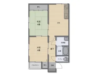 メゾン・サンフラワー【2階】の間取り