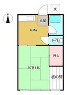 東京都多摩市一ノ宮1【アパート】の間取り