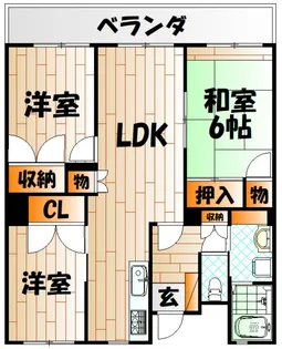 3LDKの間取り画像
