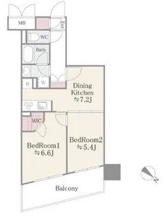 ステラメゾン茗荷谷【12階】の間取り
