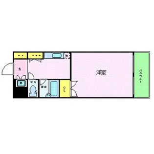 パレステュディオ新宿パークサイド【2階】の間取り