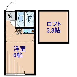 パナケイア菊名【1階】の間取り