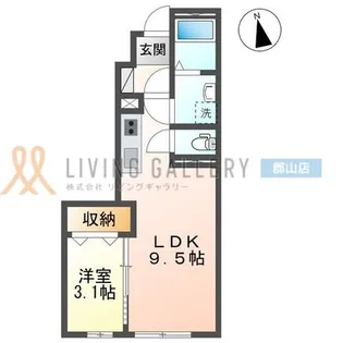 福島県郡山市大槻町字堀切西【アパート】の間取り