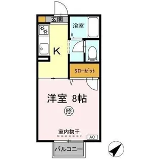 カーサ・デ・三の丸 B【2階】の間取り