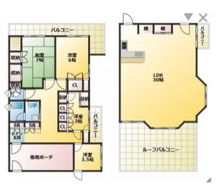 クレドール【4階】の間取り