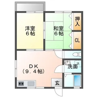 ラ・フォーレ オガタマ A棟【2階】の間取り