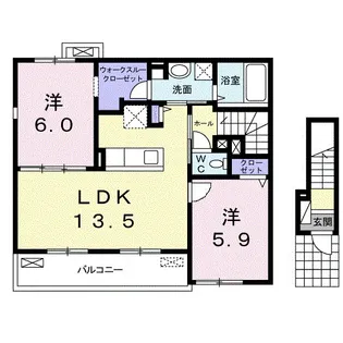 ジャンティ A【2階】の間取り
