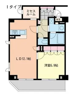 エスティメゾン代沢【2階】の間取り