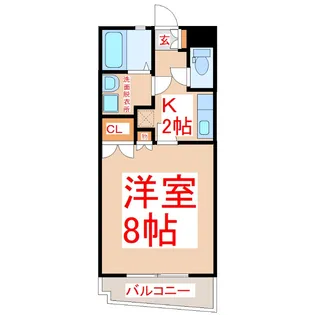 Wing壱番館【2階】の間取り